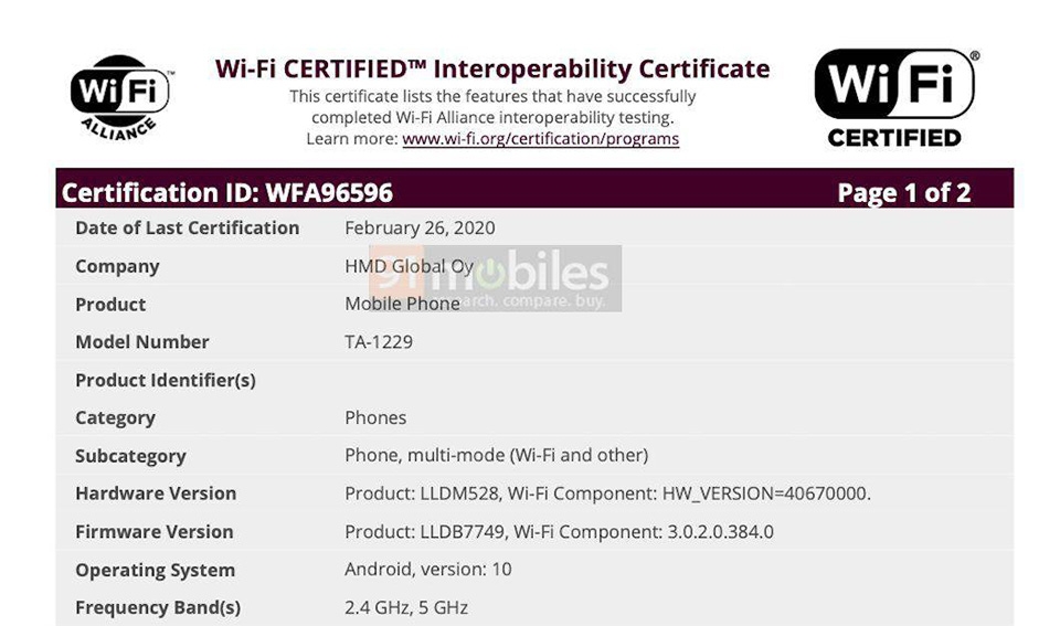 3 điện thoại Nokia mới đạt chứng nhận Wifi (ảnh 1)
