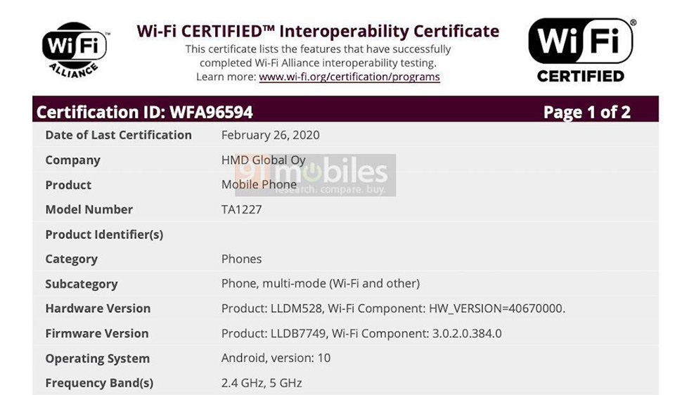 3 điện thoại Nokia mới đạt chứng nhận Wifi (ảnh 2)