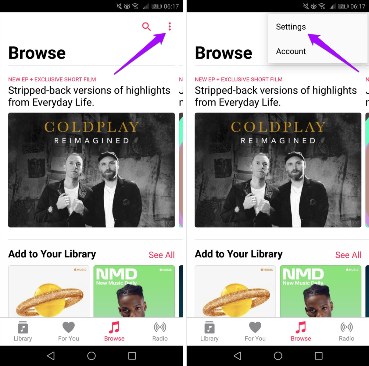 apple music dark mode