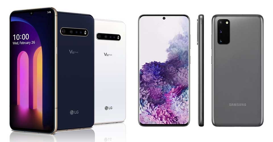 Samsung Galaxy S20 vs LG V60 ThinQ Samsung Galaxy S20 vs LG V60 ThinQ