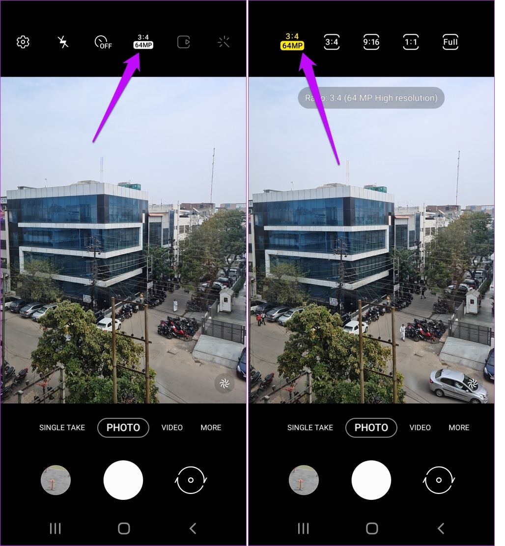 Chụp ảnh 64 MP hoặc 108 MP