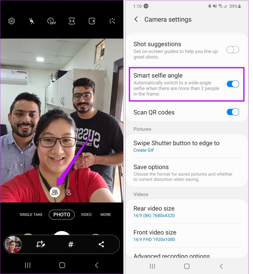 Selfie góc rộng