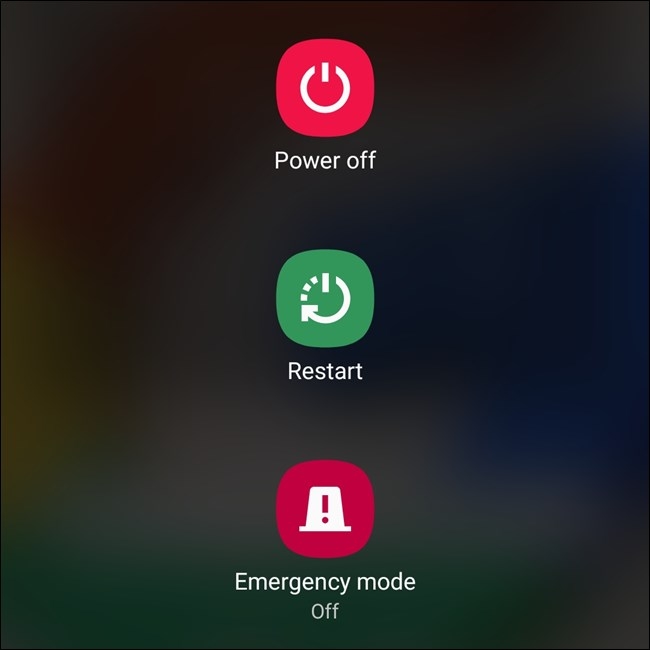 tắt nguồn samsung galaxy s20