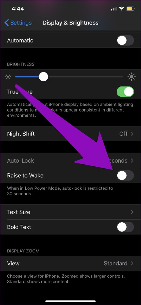 raise to wake iphone