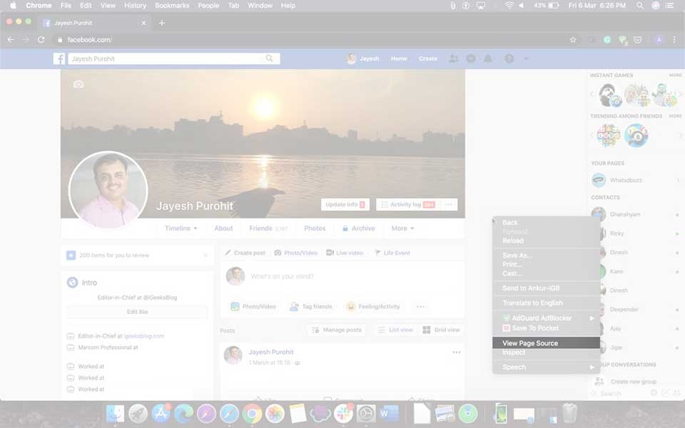 Kiểm tra ai đó đã xem hồ sơ Facebook của mình?