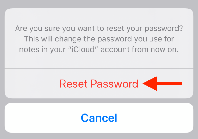reset mật khẩu apple notes