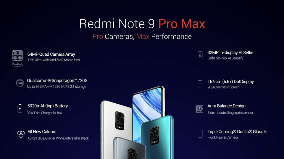 Redmi Note 9 Pro và Redmi Note 9 Pro Max ra mắt (ảnh 2) Redmi Note 9 Pro và Redmi Note 9 Pro Max ra mắt (ảnh 2)