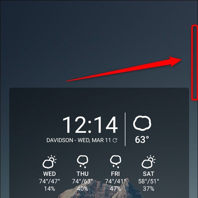 edge panels trên samsung galaxy s20