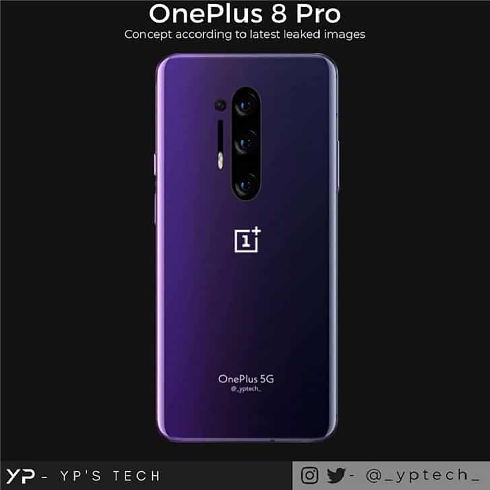 Ảnh render OnePlus 8 Pro Ảnh render OnePlus 8 Pro