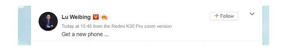 Redmi K30 Pro Zoom Edition