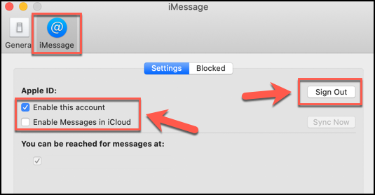tắt thông báo imessages trên mac