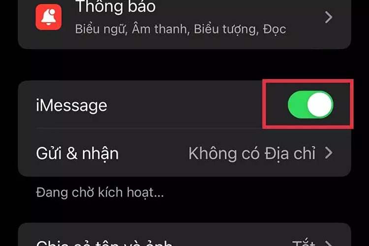 Hướng dẫn cách tắt iMessage trên iPhone (hình 4)