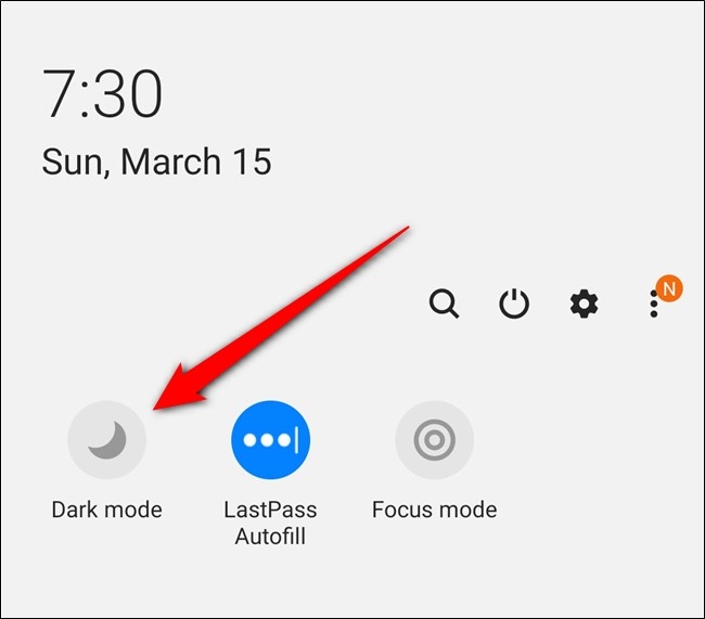 samsung galaxy s20 dark mode