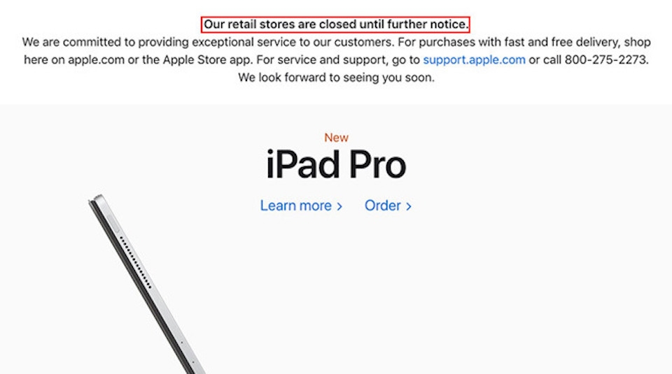 Apple đóng cửa Apple Store