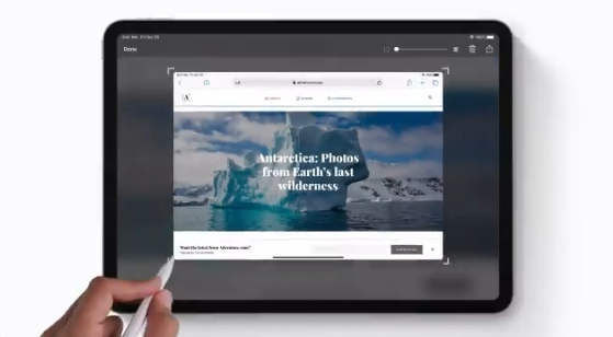 chụp ảnh màn hình ipad bằng apple pencil