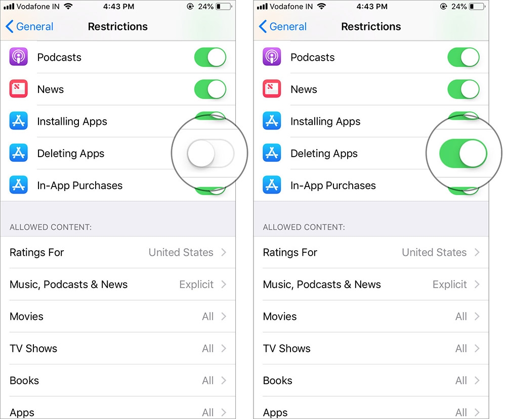 sửa lỗi không xóa được ứng dụng trên ios 11