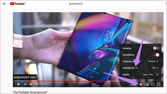 đổi màu phụ đề youtube