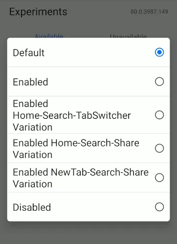 đổi vị trí thanh công cụ trên chrome android