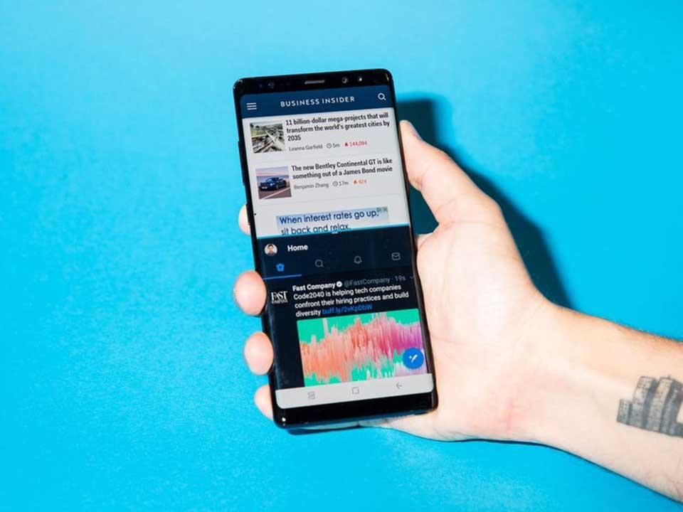 Chia đôi màn hình trên điện thoại Samsung Chia đôi màn hình trên điện thoại Samsung