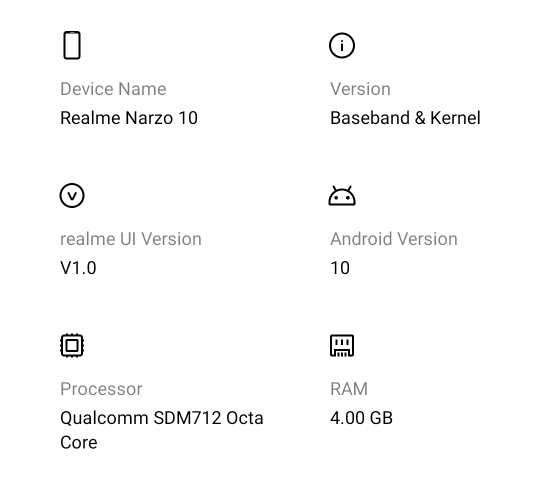 Ảnh chụp màn hình rõ nét của Realme Narzo10 bất ngờ xuất hiện 2
