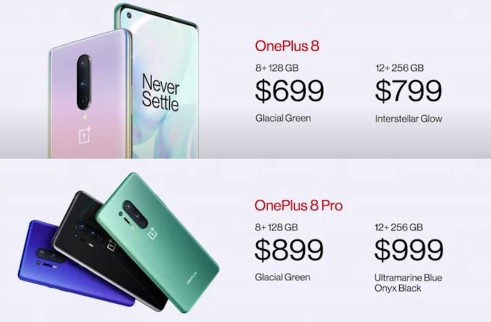 OnePlus 8 series OnePlus 8 series