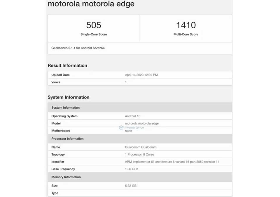 Motorola Edge Motorola Edge