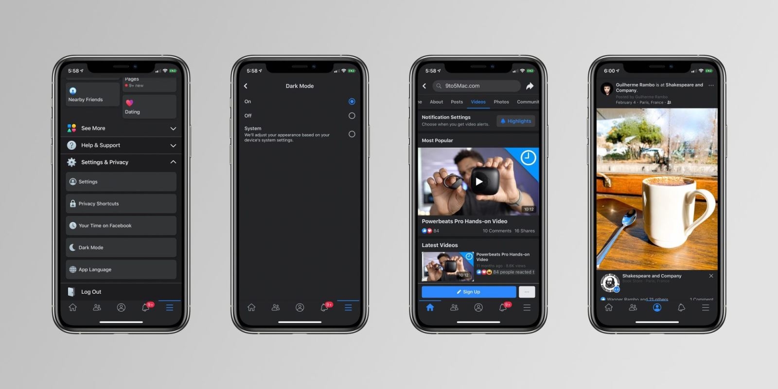 Facebook chuẩn bị cập nhật giao diện Dark Mode cho iPhone, iPad 1
