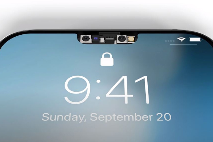 Hình ảnh iPhone 12 đẹp chưa từng có với cạnh bên vuông vắn và tai thỏ nhỏ gọn 2