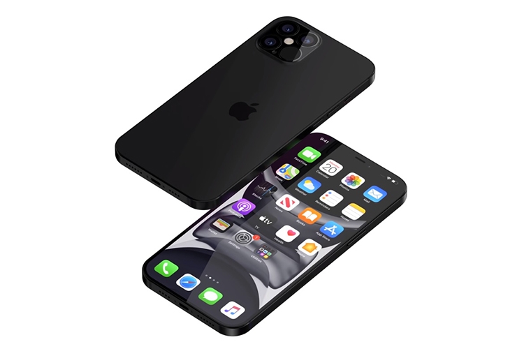 Hình ảnh iPhone 12 đẹp chưa từng có với cạnh bên vuông vắn và tai thỏ nhỏ gọn 7
