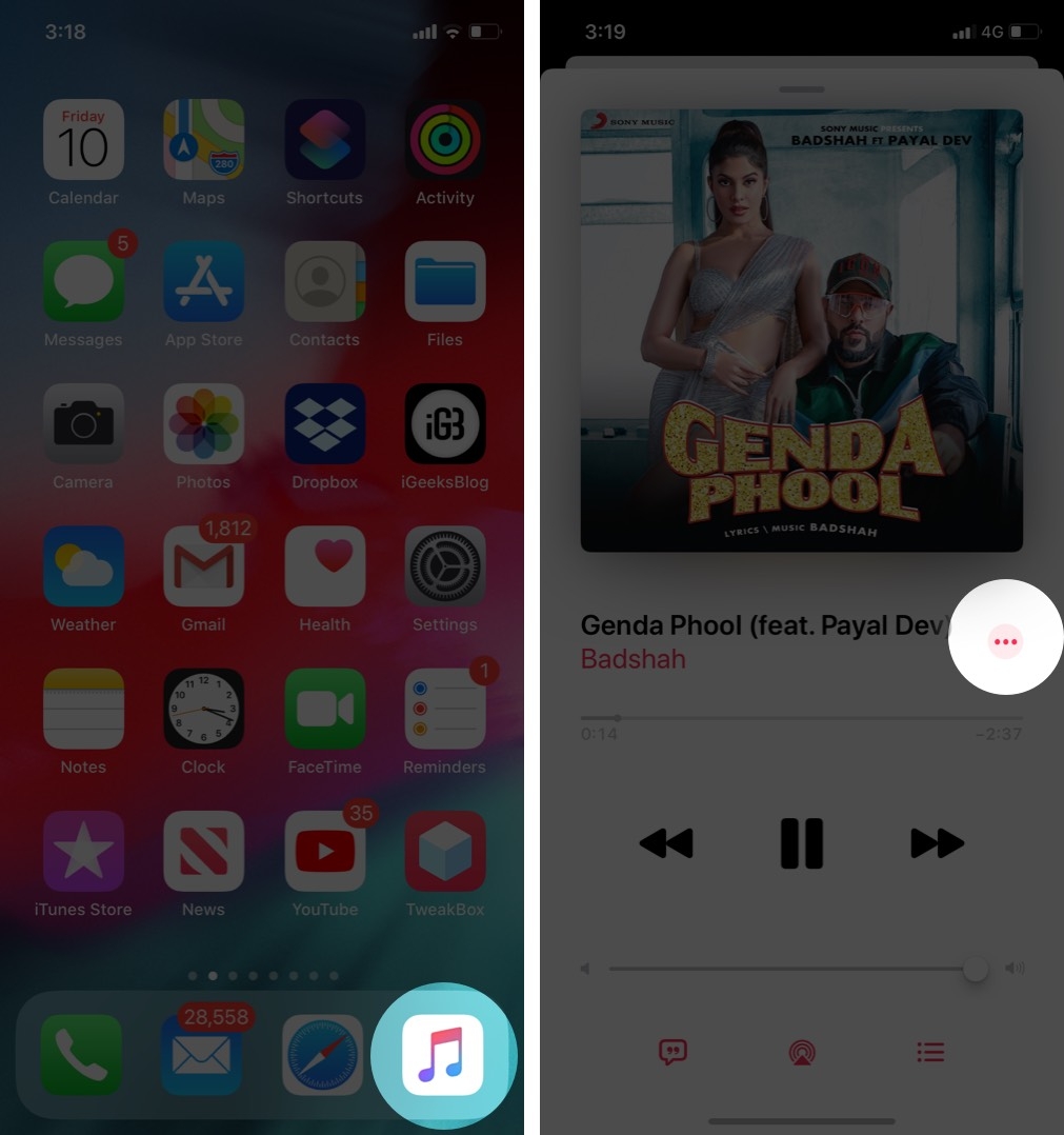 chia sẻ apple music lên instagram