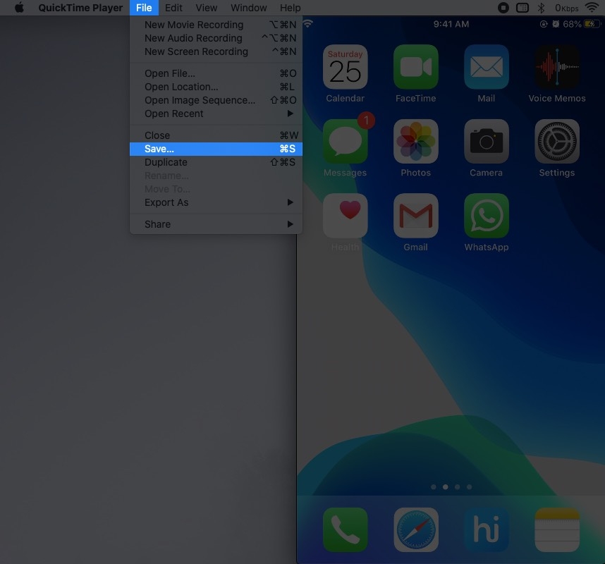 quay phim màn hình iphone