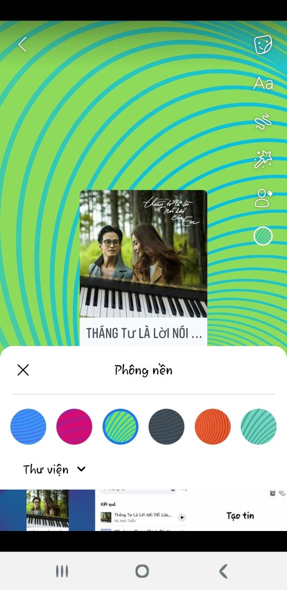 thêm nhạc vào tường nhà facebook