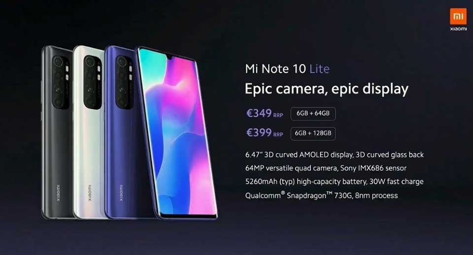 Xiaomi Mi Note 10 Lite