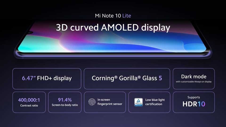 Xiaomi Mi Note 10 Lite