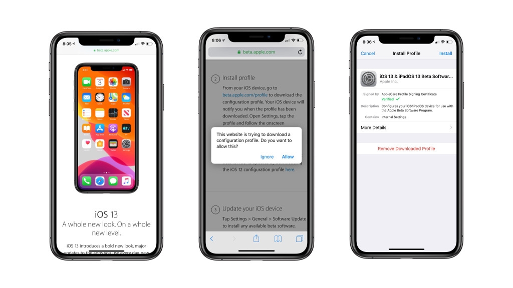 cài ios 13.5 beta