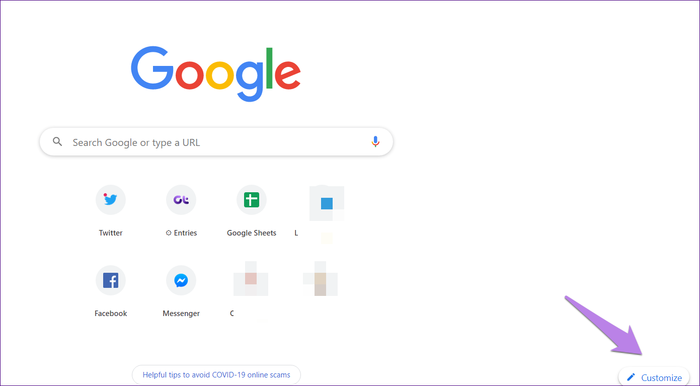 tùy chỉnh google chrome