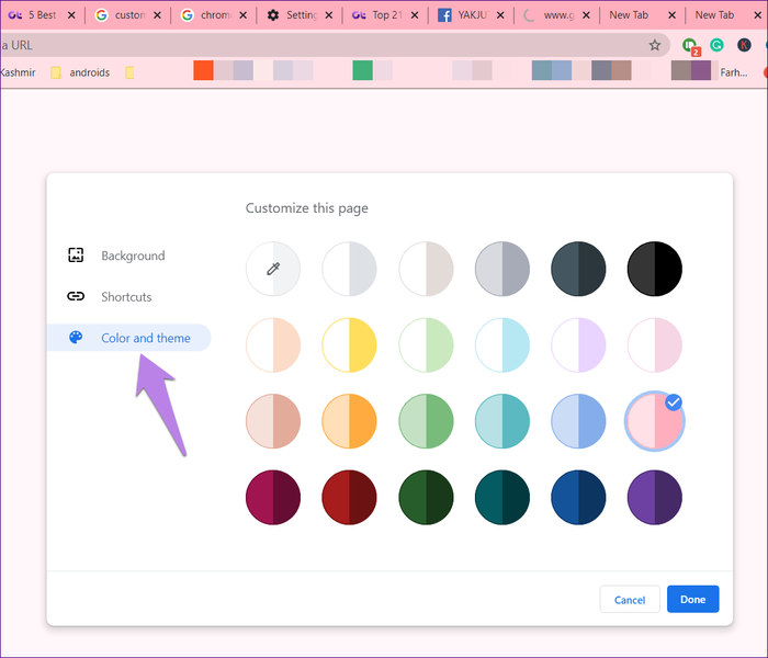 tùy chỉnh google chrome