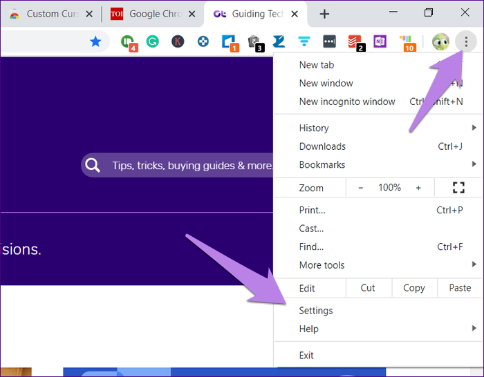 tùy chỉnh google chrome