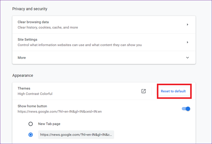 tùy chỉnh google chrome