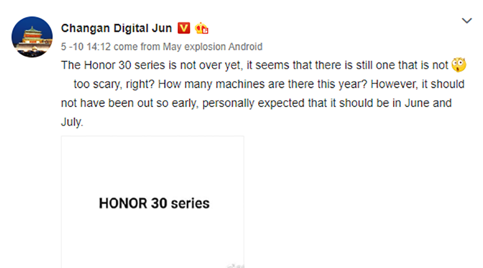 Honor 30 Lite có thể ra mắt vào tháng 6 Honor 30 Lite có thể ra mắt vào tháng 6