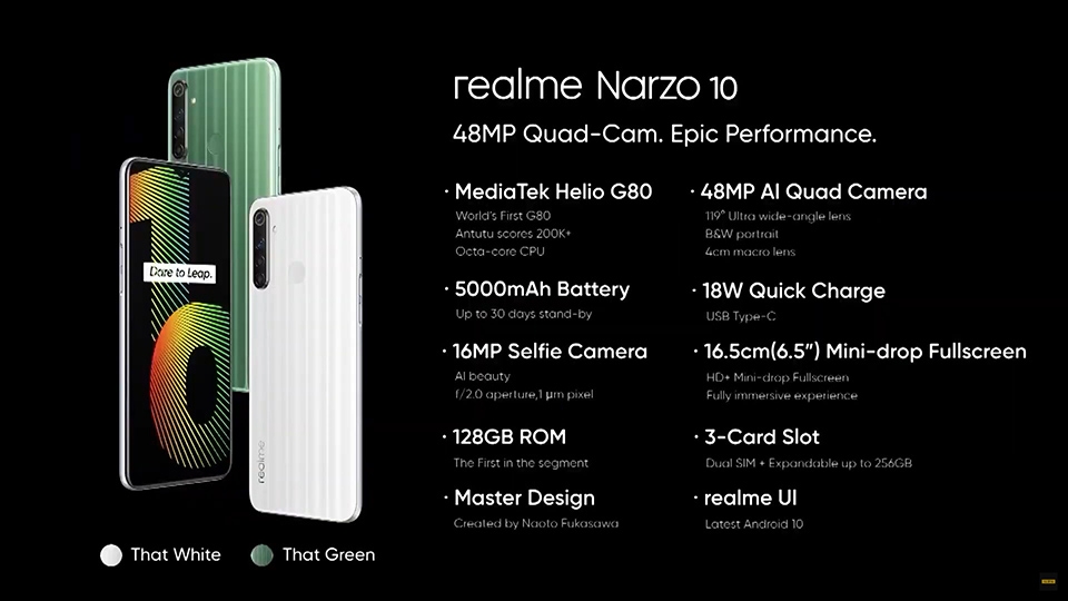 Sự khác biệt giữa Realme Narzo 10 và Realme Narzo 10A (ảnh 3) Sự khác biệt giữa Realme Narzo 10 và Realme Narzo 10A (ảnh 3)