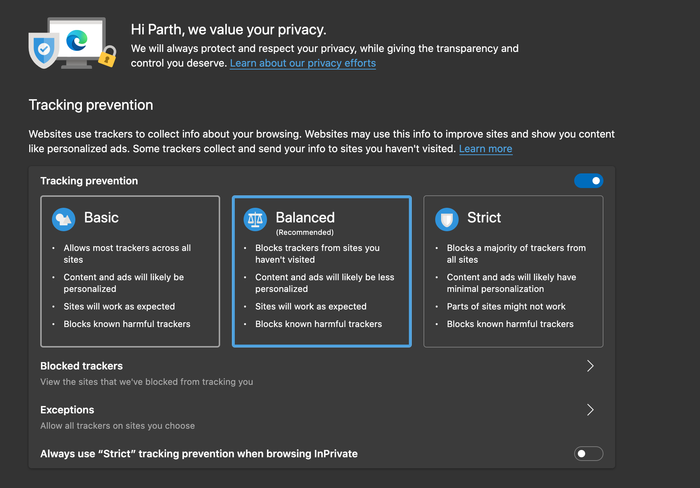mẹo sử dụng mircosoft edge chromium