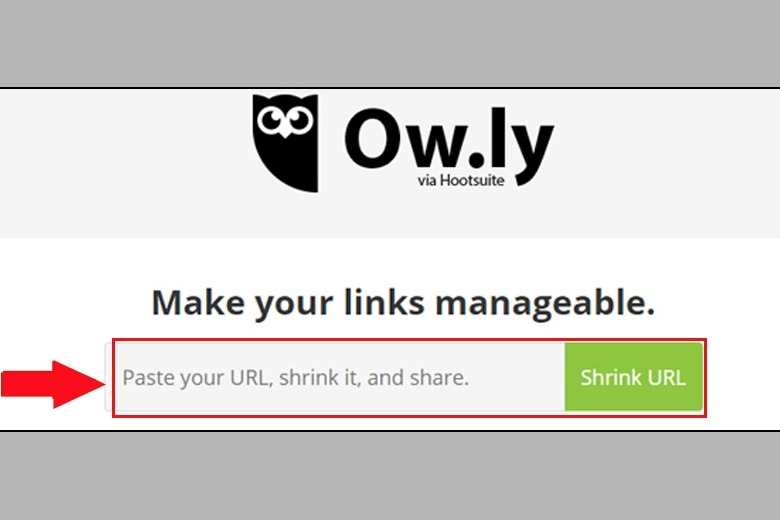 Rút gọn link bằng ow.ly