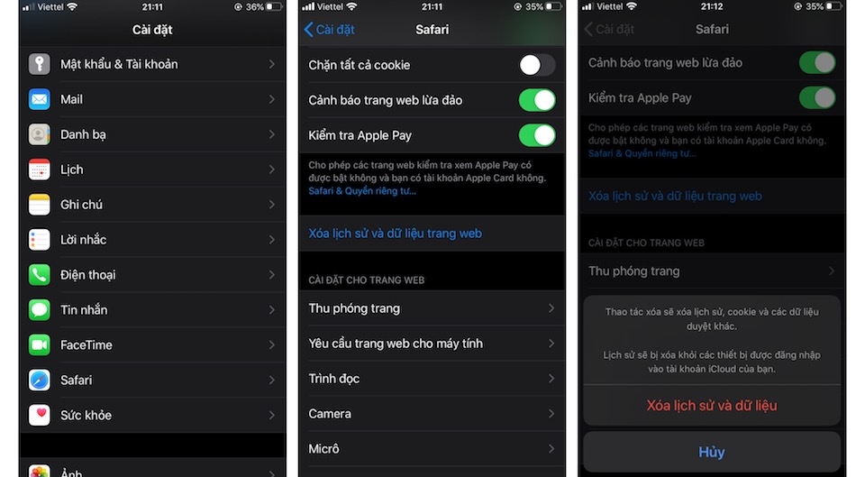 Tạo thêm bộ nhớ trống iPhone