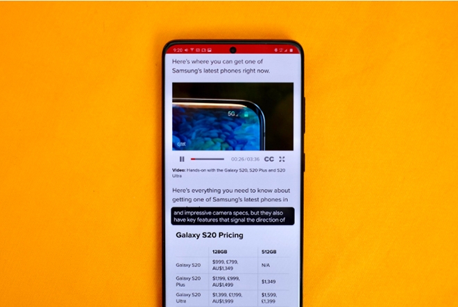 tính năng smartphone Android