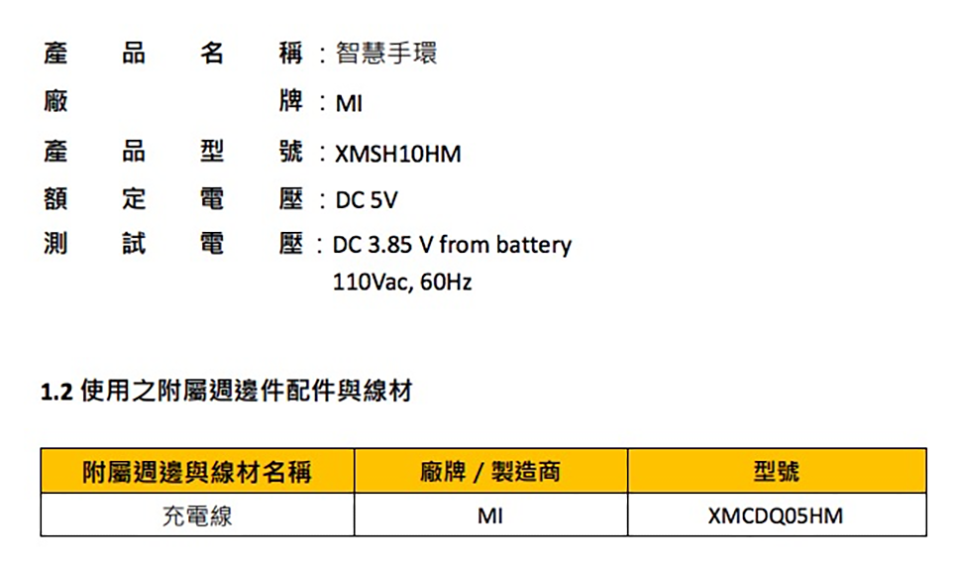 Xiaomi Mi Band 5 đạt chứng nhận NCC (ảnh 3)