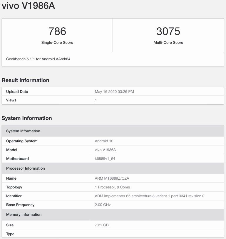 Vivo iQOO Z1 Vivo iQOO Z1