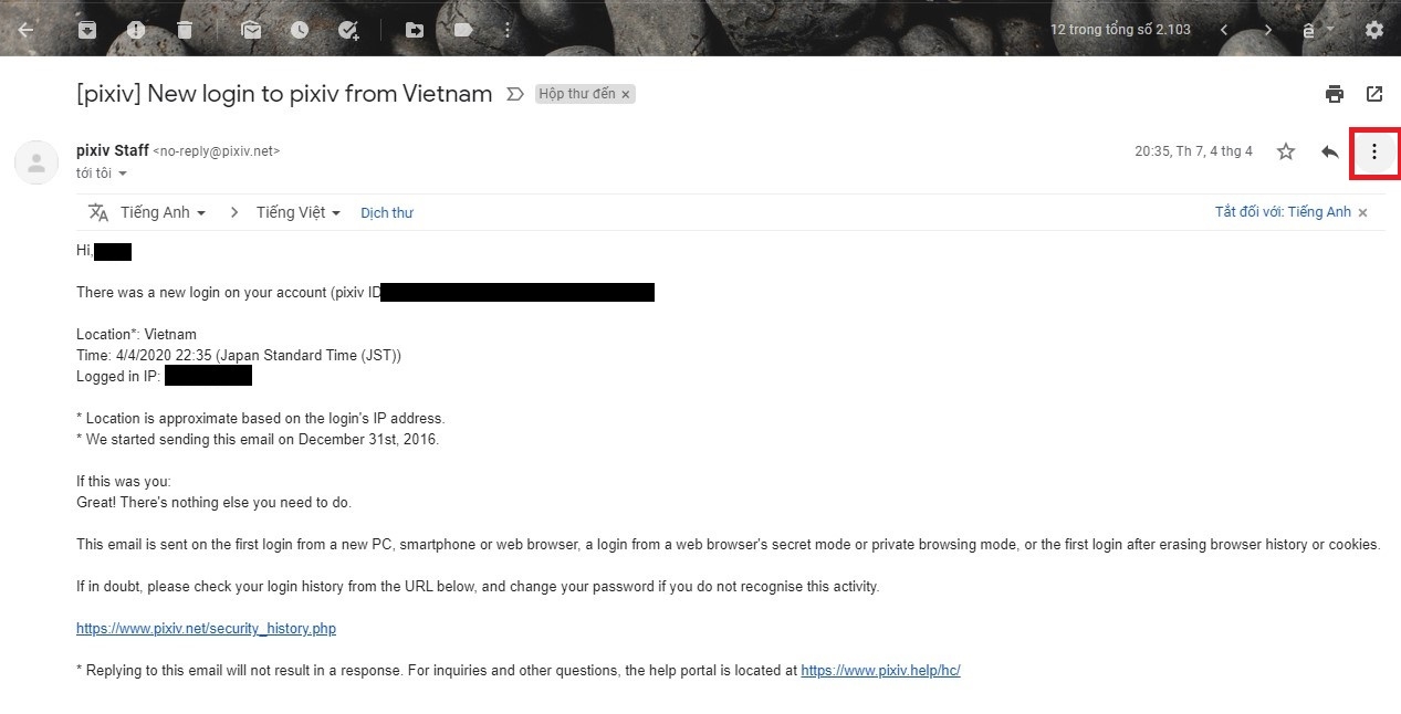 chặn tài khoản gmail