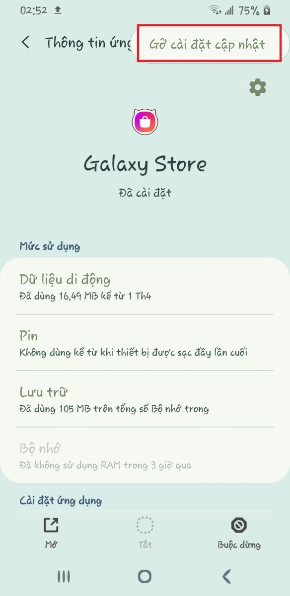 sửa lỗi galaxy themes
