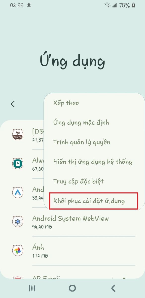 sửa lỗi galaxy themes